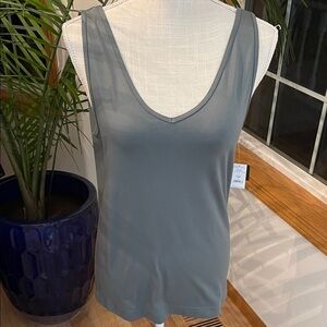 White House Black Market Gray Tank Top